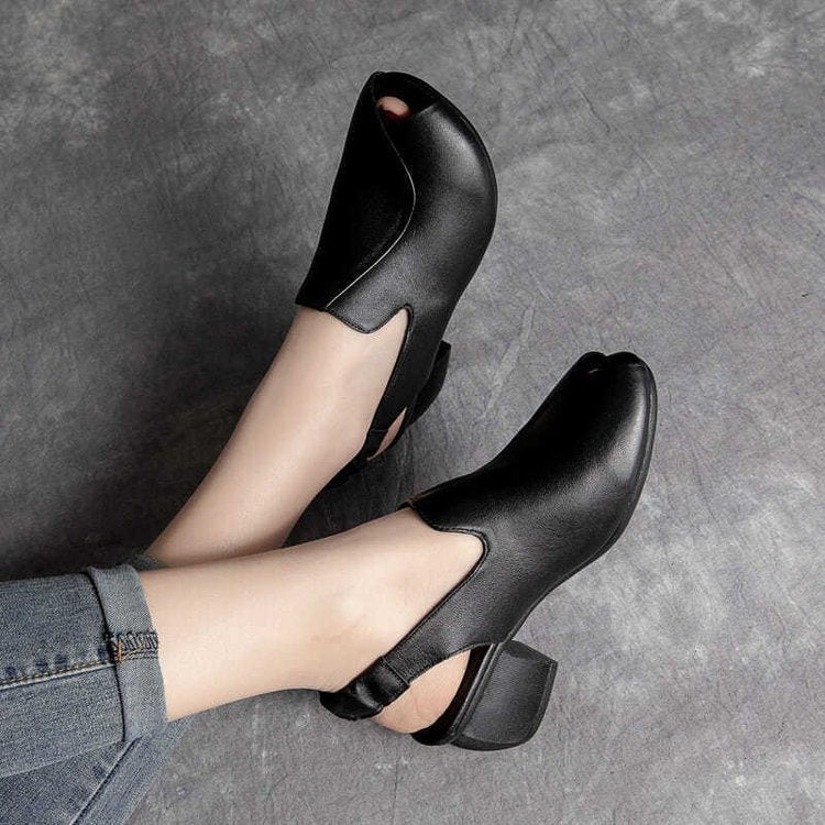 【35-41】Pantofi confortabili cu toc gros pentru femei